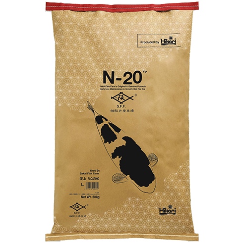 Sakai N-20™ Koi-Futter, 20 kg – Originalrezeptur der Sakai Fish Farm, in Japan von Hikari® produziert, als Floating oder Sinking verfügbar.