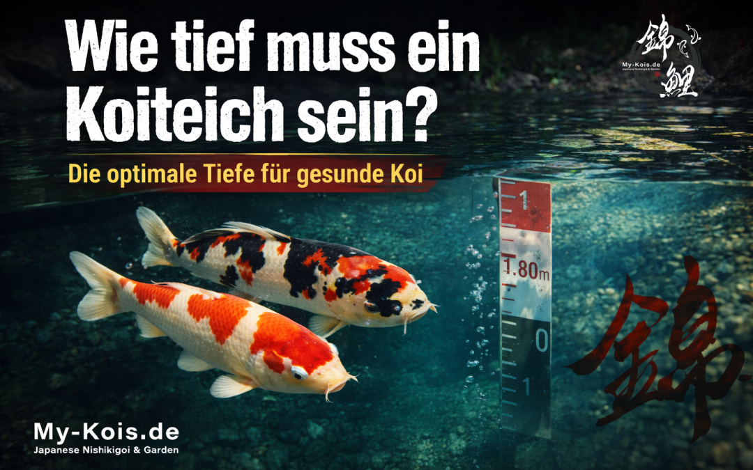 Wie tief muss ein Koiteich sein? Die optimale Tiefe für gesunde und stabile Koi-Haltung